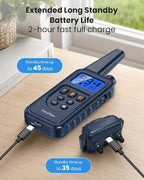 Electronic Dog Training Collar, 1-99 Shock Levels, IPX8, 3300FT | Dog Shock Collar With Remote, Beep/Vibration/Shock Modes, LED Light, Rechargeable, Fits 5-120Lbs Dogs