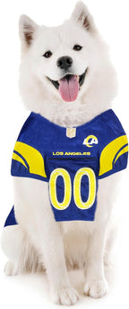 Pets First NFL Los Angeles Rams Dog Jersey, Size XX-Large, Football Shirt Costume for Pet, Dog Sports T-Shirt, NFL Team Clothing for Cats, Licensed Pet Apparel Available in 7 Sizes and 32 Teams