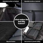 AsFrost Dog Seat Cover Cars Trucks SUVs, Thick 600D Waterproof Pet Car Seat Cover Dog, Heavy Duty & Wear-Resistant Durable Nonslip Backing with Side Flaps, Scratchproof Dog Front Seat Cover | Thicked 600D Oxford, Pet Car Seat Cover, Heavy Duty & Wear-R...