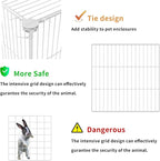 Pet Playpen, Small Animal Cage DIY Wire Fence with Door 15 Panels, White | Portable Yard Fence for Indoor or Outdoor, for Small Animal, Puppies, Kitties, Bunny, Guinea Pigs, Turtle