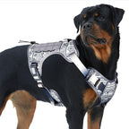AUROTH Tactical Dog Harness for Large Dogs No Pull Adjustable Pet Harness Reflective K25 Working Training Easy Control Pet Vest Military Service Dog Harnesses
