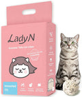 Lady N Tofu Cat Litter, Low Dust Compatible with Auto-Box Unscented 9lb | Mini-Pellet Shape, Strong Clumping, Ultra Absorbent, Activated Charcoal Odor Control