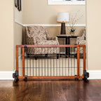 Carlson 41"-70" Super Wide Dog Gate, Premium Wooden Adjustable Freestanding Pet Gate for Doorways & Hallways