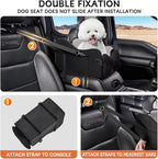 TKYZ Center Console Dog Car Seat,Pet Puppy Car Seat,Middle Console Dog Armrest Booster Seat for Small Dogs(Black)