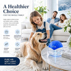 Sirena Twister Air Purifier (Blue) - Water Filter Air Washer For Home and Office - Essential Oil Aroma Diffuser With LED Night light - Small Air Cleaner For Smoke and Pets