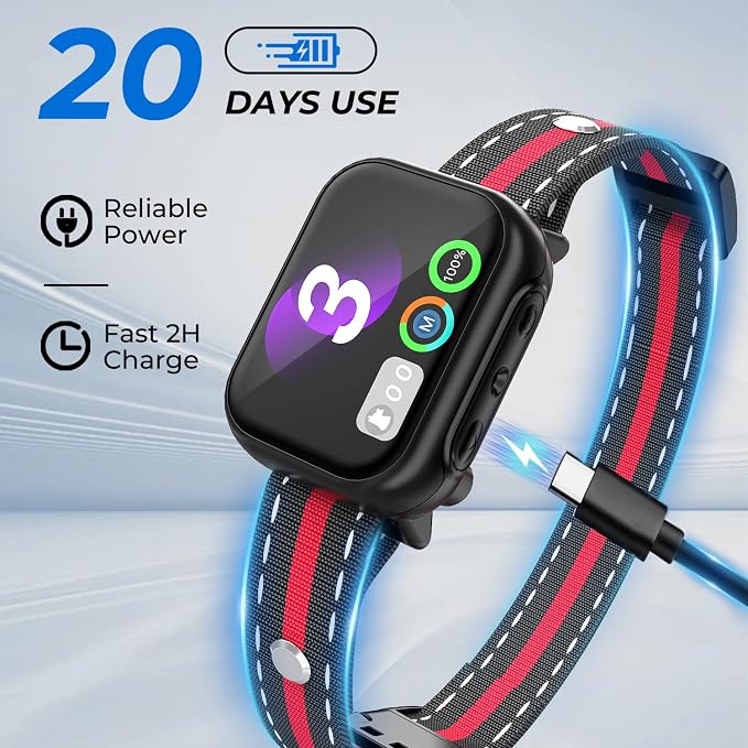 RPZ Automatic Dog Bark Collar for Small Medium Large Dogs 8-150 Lbs, Red | Rechargeable anti barking collar with bark count tracking, 4 training modes, 3 sensitivity levels and IP67 waterproof