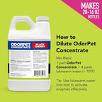 ATP OdorPet Concentrated Stain and Odor Remover, Black Cherry, 64 Fl Oz | Industrial grade, pH-neutral cleaner for dog and cat urine, feces, and vomit. Safe on carpets, furniture, artificial turf.
