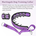 Mayerzon Prong Collar for Large Medium Dogs with Metal Buckle | No Pull Pinch Collar with Hidden Covered Walking Training for Pitbull German Shepherd Doberman Patented