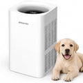 Ambersky Air Purifier for Home, Ture HEPA Filter for Large Room 2500 Ft² | Real-Time AQI & PM2.5 Display, Sleep Mode & 5 Fan Speeds, 360° Air Cleaner for Pet Hair, Smoke, Dust, Odor