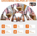 BEAUTYZOO Medium Dog Grooming Hammock Harness, Nail Trim Restraint Sling, M | Dog Hanging Harness for Nail Trim, Adjustable Hook & Loop, Soft Neck Support/Dual Safety Straps for Stress-Free Grooming