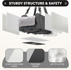 BurgeonNest Center Console Dog Car Seat for Small Pets to 11lbs, Grey | Anti-collapse armrest Console seat with washable fluffy cushion, pillow & tether for stable, cozy pet travel trips.