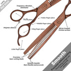 High-end Professional Dog Grooming Thinning Scissors Teeth Cutting Blending Shears Pet Texturizing Shears 7.5 Inch Extremely Very Sharp Stainless Steel Alloy For Cat Other Animals Groomer