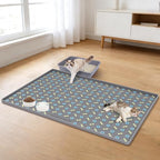Silicone Cat Litter Mat 40" x 28" Cat Mat for Litter Box, Dark Grey | Extra Large Litter Box Mat, Waterproof Cat Litter Trapping Mat, Non-slip, Leakproof Kitty Litter Mat with Bone Pattern