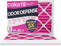 14x20x1 Air Filter (2-Pack) | Made in the USA | Color Changing | Remove Cat and Dog Odor | MERV 8 for Pet Hair Dander and Dust | 13.5"x19.5"x0.75" Exact Size