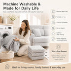 Stretch Sofa Slipcover, 2026 Upgraded Non Slip Couch Cover with Adjustable Straps, Pet Dog Cat Friendly Furniture Protector for 3 Seater, Washable for Living Room