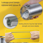 Metal Dog Food Storage Container, Stainless Steel Airtight Pet Food Canister with Lid, Cat Dog Food Holder Bin Cookie Jar Treats Container for Home Kitchen Farmhouse (2500ML)