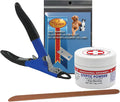 Deluxe Dog Nail Clippers - Professional USA-Made Guillotine Trimmer - Heavy Duty Steel - Small/Medium Kit