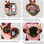 Cat Play Tunnel + Cube(with Three Ways) for Indoor and Outdoor, Cat Playpen, Play Enclosures, Collapsible Cube, Tunnel, Easy to Connect with Tent