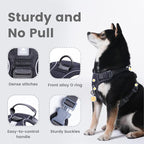Pawaii No Pull Dog Harness with Pet ID Tag, Reflective Vest | Built for safer walks with a QR Pet ID Tag, front no pull clip, reflective trim, control handle and breathable mesh lining