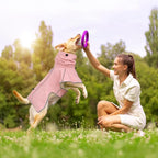 Reflective Dog Raincoat, Windproof & Waterproof Dog Rain Jacket, Adjustable Hooded Pet Poncho with Leash Hole for Small, Medium, Large Dogs(S-2XL) (Pink, X-Large)