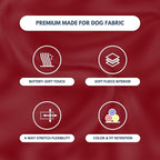 Spark Paws Dog Hoodie – Premium Dog Sweater for Small, Medium, and Large Dogs | Warm Outfits for French Bulldogs, Pitbull, Puppy, Winter Jacket Alternative - Burgundy - S