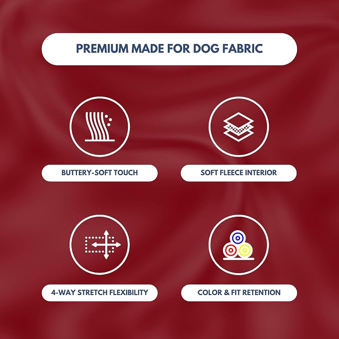 Spark Paws Dog Hoodie – Premium Dog Sweater for Small, Medium, and Large Dogs | Warm Outfits for French Bulldogs, Pitbull, Puppy, Winter Jacket Alternative - Burgundy - S