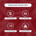 Spark Paws Dog Hoodie – Premium Dog Sweater for Small, Medium, and Large Dogs | Warm Outfits for French Bulldogs, Pitbull, Puppy, Winter Jacket Alternative - Burgundy - 2XL