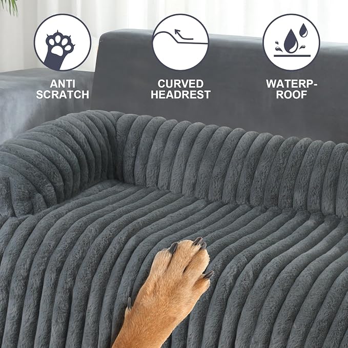 Luxurious Dog Couch Bed, Dog Couch Cover, Couch Protector for Dogs(Grey,XL) | Dog Bed for Couch, Removable Couch Cover for Dogs Washable, Pet Bed Mats for Couch, Pet Couch Covers for Sofa