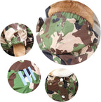 iChoue Dog Cold Weather Coats Water Resistant Raincoats Lightweight Windbreaker Hooded Jackets for French English Bulldog Pitbull Pug Boston Terriers Outdoor Rain Coat - Camouflage, Small