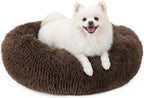 MIXJOY Orthopedic Dog Bed Comfortable Donut Cuddler Round Pet Beds Ultra Soft Washable Dog and Cat Cushion Bed (23'', Coffee)
