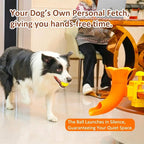 Marchul Adjustable Dog Ball Launcher Toy, Adjustable Height Launcher Ball Thrower for Indoor/Outdoor Fetch PlayD, Interactive Energy Release Tool for Medium & Large Dogs, Easy Mount on Door/Post/Table