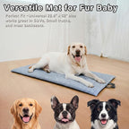 JoyBlooms Dog Bed for Car Back Seat, Dog Cooling Mat with 1.1in/2.8cm Thick Foam, Cooling Anti-Slip Washable Back Seat Pet Bed, 51.6in x 22.6in Fit on Backseat Extenders of SUVs and Small Trucks,Blue