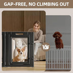 Clear Acrylic Dog Playpen Transparent Dog Playpen Indoor, Easy Assemble Clear Pet Pen for Puppy Bunny Cat Pig, Sturdy & Easy Cleaning Plastic Dog Puppy Fence