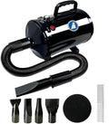 Dog Dryer,High Velocity Professional Dog Grooming Dryer | Adjustable Temperature and Speed with 4 Different Nozzles