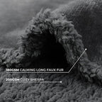 Luciphia Waterproof Bed Blanket Washable, Soft Sherpa Fleece Puppy Reversible Throw Blankets for Medium Large Dog Cat, Furniture Cover Protector Couch Bed from Liquid Pee and Pet Fur, Grey,85" x 57"