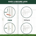 FXW Rollick Dog Playpen, Indoor, Yard & RV Camping, 32" H, 48 Panels | Easy setup, Heavy-duty, DIY layouts, for Small & Medium Dogs, Patented
