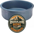 Pet Crock Bowl – Thick Durable Plastic Non-Tip Food & Water Dish for Dogs, Cats & Small Animals – Indoor/Outdoor – Chew Resistant, Easy Clean (Blue, Large 48oz)