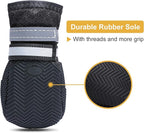 Dimicoo Breathable Dog Boots for Medium Large Dogs,Non-Slip Dog Shoes for Summer Hot Pavement,Lightweight Paw Protector Dog Booties for Outdoor & Indoor Hardwood Floors