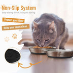 Cat Bowls, Stainless Steel Cat Bowls for Food and Water, Whisker Fatigue Shallow Non-Slip Dishes Plates for Small Dog Puppies Cats