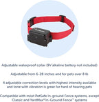 PetSafe Stubborn Dog In-Ground Fence Collar | Collar Only, Replacement, Extra, Add-A-Dog, Tone, Vibration, & Static, Waterproof, Dogs 8 lb+ Neck 6-28 in