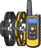 Dog Shock Collar 2 Pack, Rechargeable Dog Training Collar with Remote for Large Medium Small Dogs, 3300FT Waterproof Shock Collar with Beep Vibration and Shock Modes
