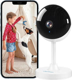 owltron Indoor Security Camera 2K, 2.4GHz WiFi Cameras for Home Security | Baby Monitor Camera with Motion/Cry Detection, Pet & Dog Cam with Phone App, Night Vision, 2-Way Audio, Works with Alexa