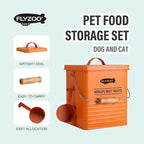 Metal Dog Food Containers, Dog Treat Snack Jars with Lids and Spoon,3 Set | Pet Snack Food Storage Canister Kitchen Biscuit Holder, 9x8 & 9x6 &6x5 inch