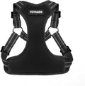 Voyager Step-in Flex Adjustable Dog Harness - Black, X-Large | 23 - 28" in Chest, Fully Adjustable, Reflective Bands, All Weather Breathable Air Mesh, Lightweight, Fast Drying