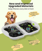 oneisall Replacement 8 Set Filters for PWF-002 7L Dog Water Fountain | Contain 8Sets Filter,Higher Adsorption Efficiency,Wide Compatibility,Dual Pump Protection, Lower Long-term Pet Expenses