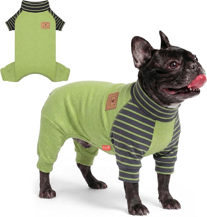 KYEESE Turtleneck Dog Pajamas for Small Medium Large Dogs Warm Dog Onesie | 4-Way Stretch, Lightweight & Breathable, Reduces Shedding, Gentle on Sensitive Skin, Recovery Support, Easy Potty Breaks