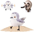 Potaroma Cat Toys Flapping Bird (No Flying), Lifelike Sandpiper Chirp Tweet, Rechargeable Touch Activated Kitten Toy Interactive Cat Exercise Toys for All Breeds Cat Kicker Catnip Toys 4.0" | Lifelike Sandpiper Chirp, Touch Activated, Rechargeable Kitt...