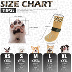 EXPAWLORER Dog Socks for Summer Hot Pavement to Prevent Licking Paws, Anti Slip Doggie Grippy Booties Shoes for Hardwood Floors, Boots & Paw Protectors for Small Medium Large Senior Dogs Khaki XL