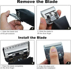 30 Blade Dog Grooming Blades Compatible with Andis/Wahl/Oster Dog Clippers | Detachable Stainless Steel Blade,Size-30, 1/50-Inch Cut Length (64260),2Pack