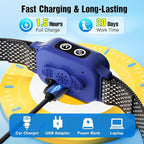 2 Pack Bark Collar, Smart Dog Bark Collar for Large Medium Small Dogs, Rechargeable Ultra-Light Training Collar with Beep Vibration, Anti Barking Device with 5-Level Sensitivity (BlackBlue)
